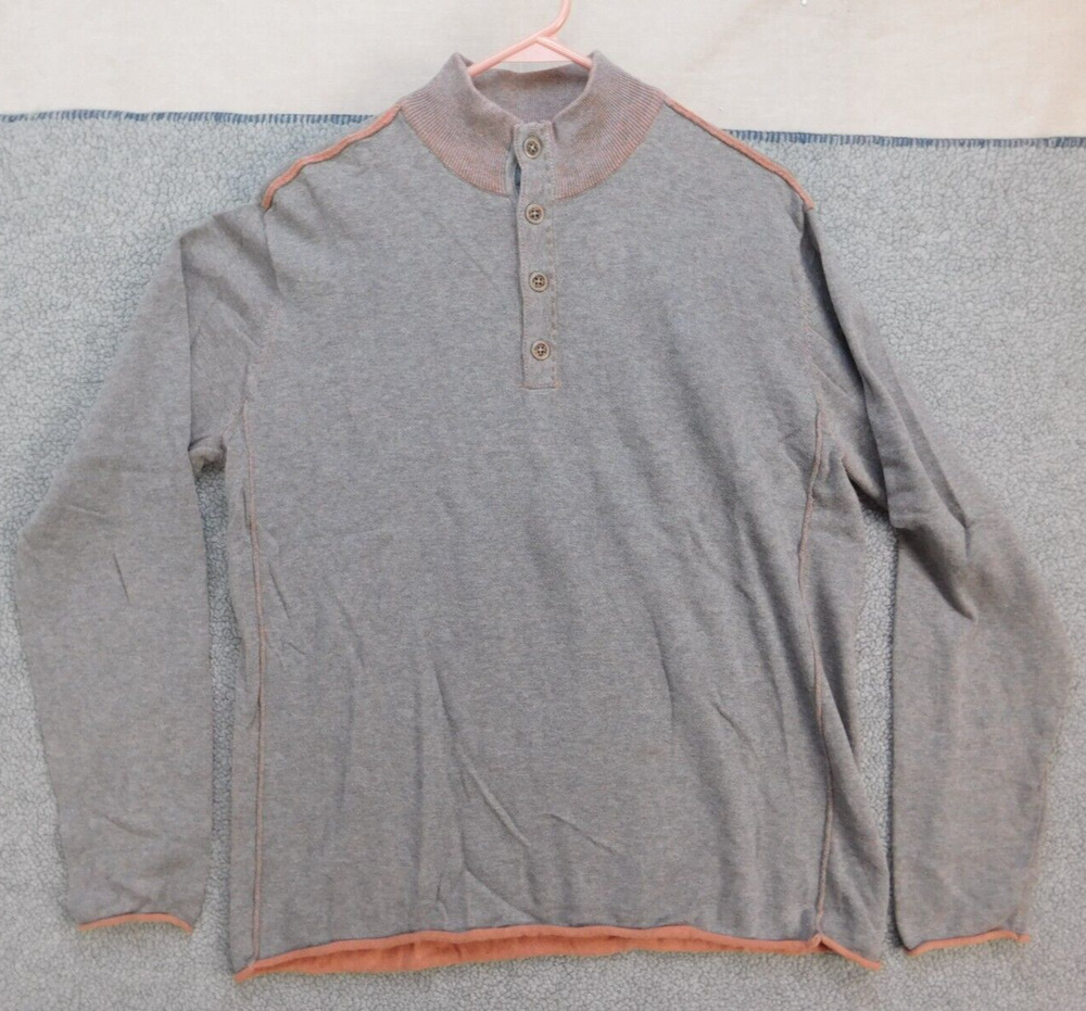 Carbon2colbat Men's L Casual Comfort Grey Long Sleeve Shirt